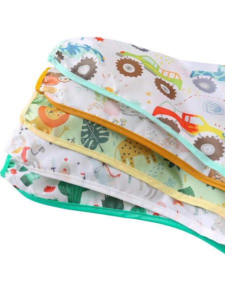 Baberos Impermeables de Manga Larga HaimoBurg - Paquete de 5