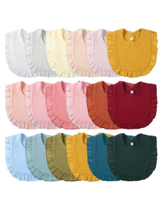 Baberos de Muselina 18 Pcs Kenning para Bebés Algodón Absorbente