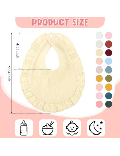 Baberos de Muselina 18 Pcs Kenning para Bebés Algodón Absorbente 2