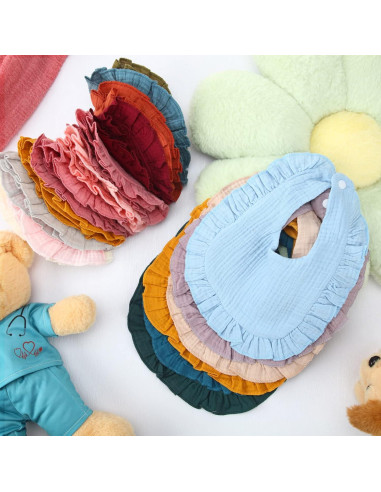 Baberos de Muselina 18 Pcs Kenning para Bebés Algodón Absorbente