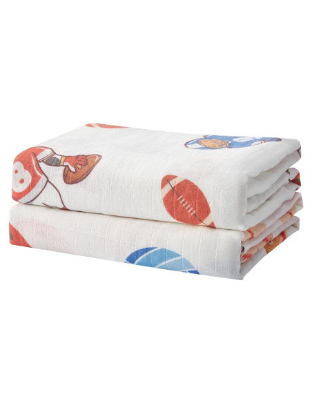 Mantas de Muselina IBESTOPIA 120x120 cm Paquete de 2 Bebés Mantas de Muselina IBESTOPIA 120x120 cm Paquete de 2 Bebés