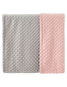 Manta para Bebé Kmilro Rosa 75x100cm Doble Capa Suave