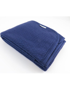 Manta Reversible Matelasse HonestBaby 100% Algodón Orgánico Rayas Arcoíris 2