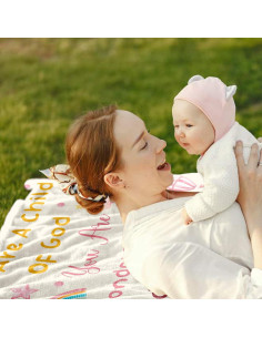 Manta de Bautismo HEIFAM para Niños 127cm x 101.6cm Franela 2