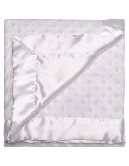 Manta Texturizada Baby Starters Blanca 76x102 cm con Ribete Satén Manta Texturizada Baby Starters Blanca 76x102 cm con Ribete Satén