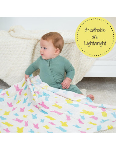 Manta de Envolver LollyBanks 120x120 cm Algodón 100% Pascua
