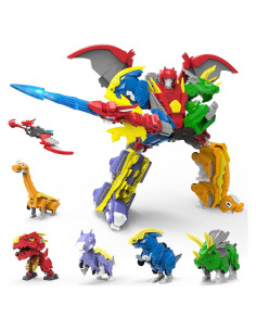 Juguetes Robot Dinosaurio Transformador STOULKD 6 en 1