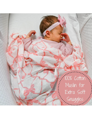 Manta de Envuelo LollyBanks 100% Algodón Muselina 120x120 cm