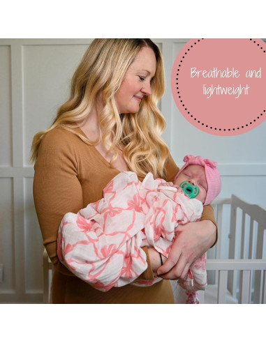 Manta de Envuelo LollyBanks 100% Algodón Muselina 120x120 cm