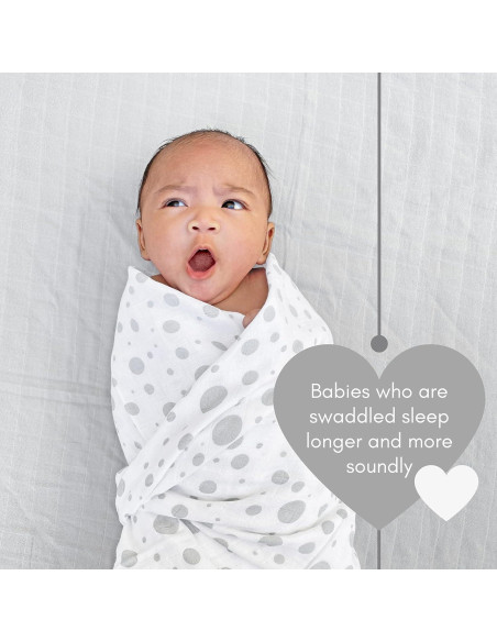 Mantas de Muselina Orgánica MOZAH - Rayas y Puntos - 2 Unidades