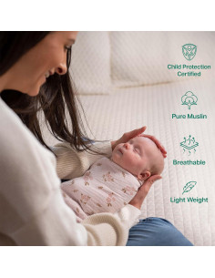 Mantas de Muselina MiFlor 100% Algodón 47x47 cm - 2 Piezas 2