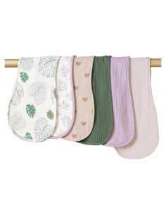 Toallas para Eructar Zdolmy 100% Algodón 6 Piezas Multi