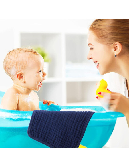 Tatuo 8 Pcs Baberos y Paños de Eructo 100% Algodón Unisex Tatuo 8 Pcs Baberos y Paños de Eructo 100% Algodón Unisex