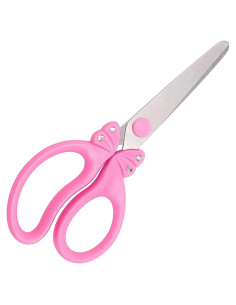 Tijeras para Niños SIXGOD Rosa 15 cm Punta Romana Seguras
