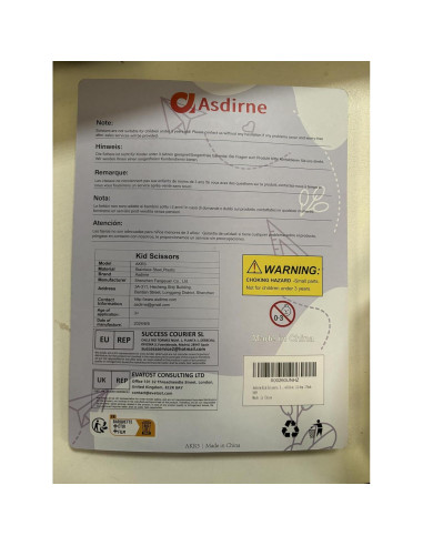 Tijeras de Seguridad para Niños Asdirne 13.5cm 3 Piezas