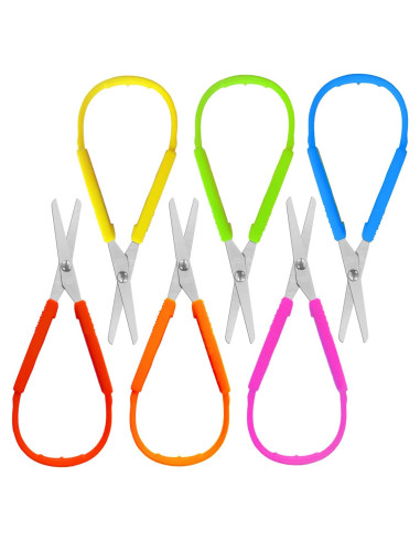 Set de 6 Tijeras de Bucle Szsrcywd para Niños 13.97 cm