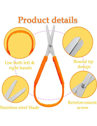 Set de 6 Tijeras de Bucle Szsrcywd para Niños 13.97 cm