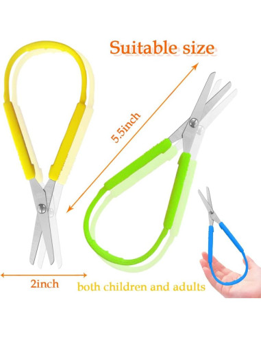 Set de 6 Tijeras de Bucle Szsrcywd para Niños 13.97 cm