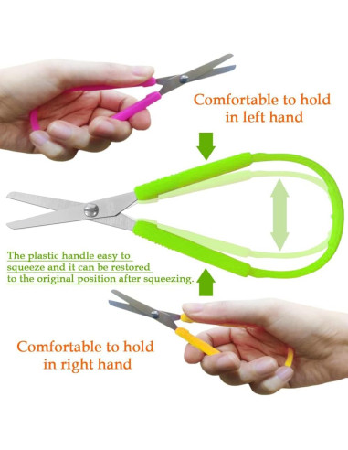 Set de 6 Tijeras de Bucle Szsrcywd para Niños 13.97 cm