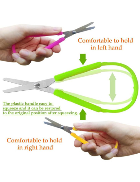 Set de 6 Tijeras de Bucle Szsrcywd para Niños 13.97 cm