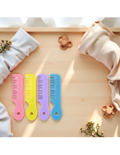 Kit de 4 Peines Coloridos para Bebés WaigN - Cuidado Infantil 2