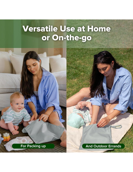 Bolsas Impermeables Haakaa para Bebé - Gris, 32x37 cm, 1pc