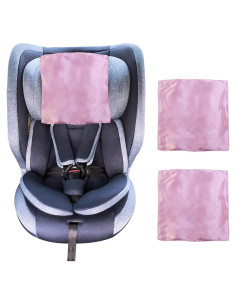 Funda de Reposacabezas de Coche Satinada PinkLilyCare Rosa
