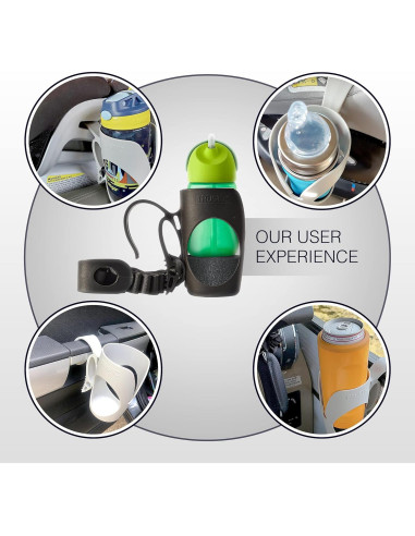 Soporte para Tazas de Auto Trustic - Universal Negro 13.5cm