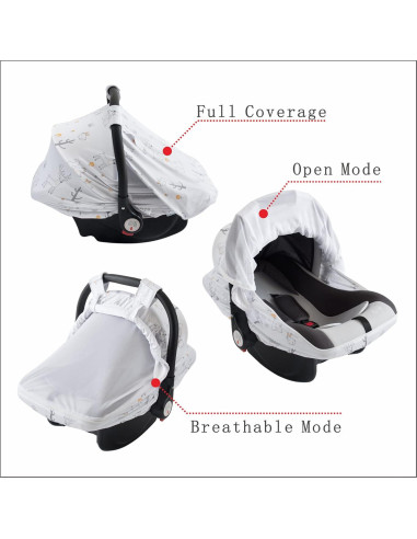 Cubierta de Asiento de Coche para Bebé NC-C Animales - Sombra Solar