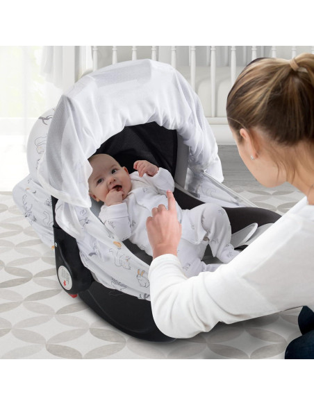 Cubierta de Asiento de Coche para Bebé NC-C Animales - Sombra Solar