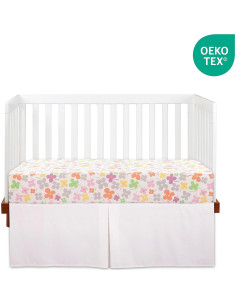 Juego de Ropa de Cuna AeliPro 3 Piezas 100% Algodón Floral 2