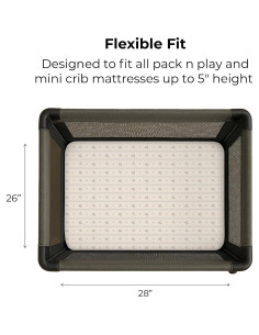 Juego de 2 Sábanas Ajustadas Ely's & Co. para Cuna Mini 96.5x61cm 2