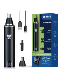 Recortador de Vello Nasal y Orejas Ginity con Pantalla LED