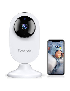 Cámara de Seguridad WiFi Tovendor 1080P con Audio Bidireccional