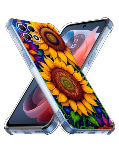Funda Protectora TPU para T-Mobile Revvl 7 5G - Girasoles 2