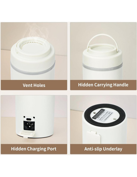 Hervidor Eléctrico de Viaje Anbanglin 500ml 4 Temperaturas