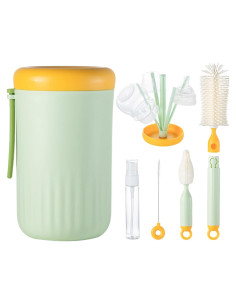 Kit de Limpieza de Botellas 6 en 1 Ariseno Verde