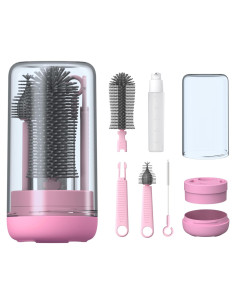 Kit de Limpieza de Biberones YOTIME Rosa 6 en 1