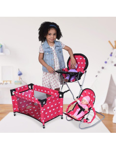 Conjunto de Accesorios para Muñecas Mega Baby - 3 en 1 2