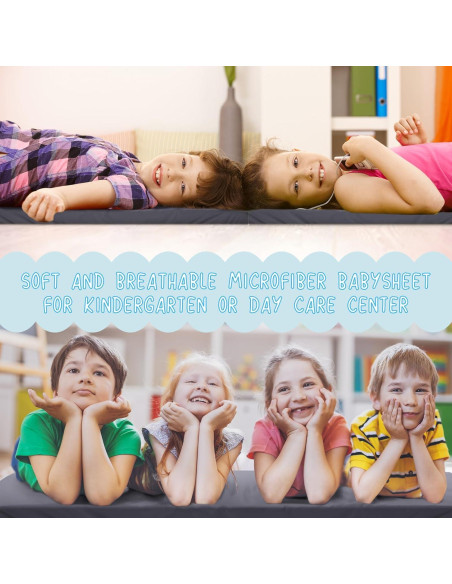 12 Sábanas Ajustadas para Cunas VitalCozy 122x60 cm Gris