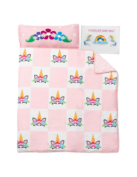 Colchoneta Portátil 100 UNICORNS Unicornio Coronado para Niños