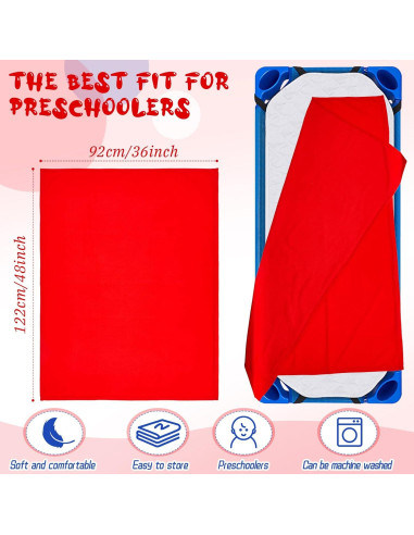 Juego de 8 Mantitas de Forro Polar Juexica 92x122cm Rojo