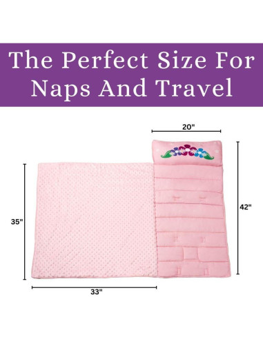 Colchoneta Portátil 100 UNICORNS Unicornio Coronado para Niños