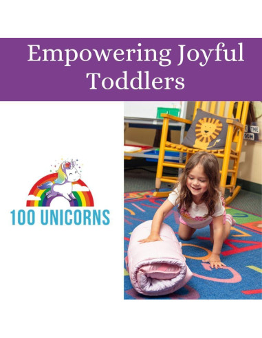 Colchoneta Portátil 100 UNICORNS Unicornio Coronado para Niños