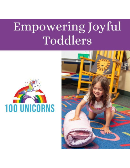 Colchoneta Portátil 100 UNICORNS Unicornio Coronado para Niños