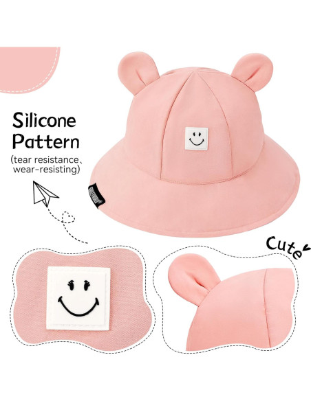 Sombrero de Sol Zando para Bebé UPF 50+ Rosa 6-12 meses