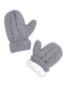 Conjunto Gorro y Bufanda Invierno Bebés GZMM 2 en 1 Gris 2