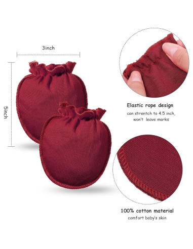 Conjunto 18 Piezas Diademas, Manoplas y Calcetines Bebé Geyoga