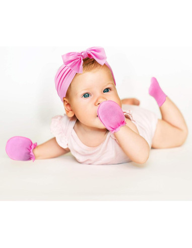 Conjunto 18 Piezas Diademas, Manoplas y Calcetines Bebé Geyoga