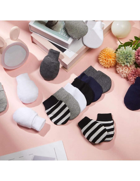 18 Pares Manoplas Sin Rasguños Bebés Geyoga 0-6 Meses